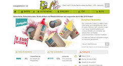 Desktop Screenshot of couponster.de