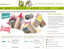 Tablet Screenshot of couponster.de